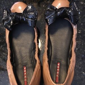 Precious Prada patent flats size 8